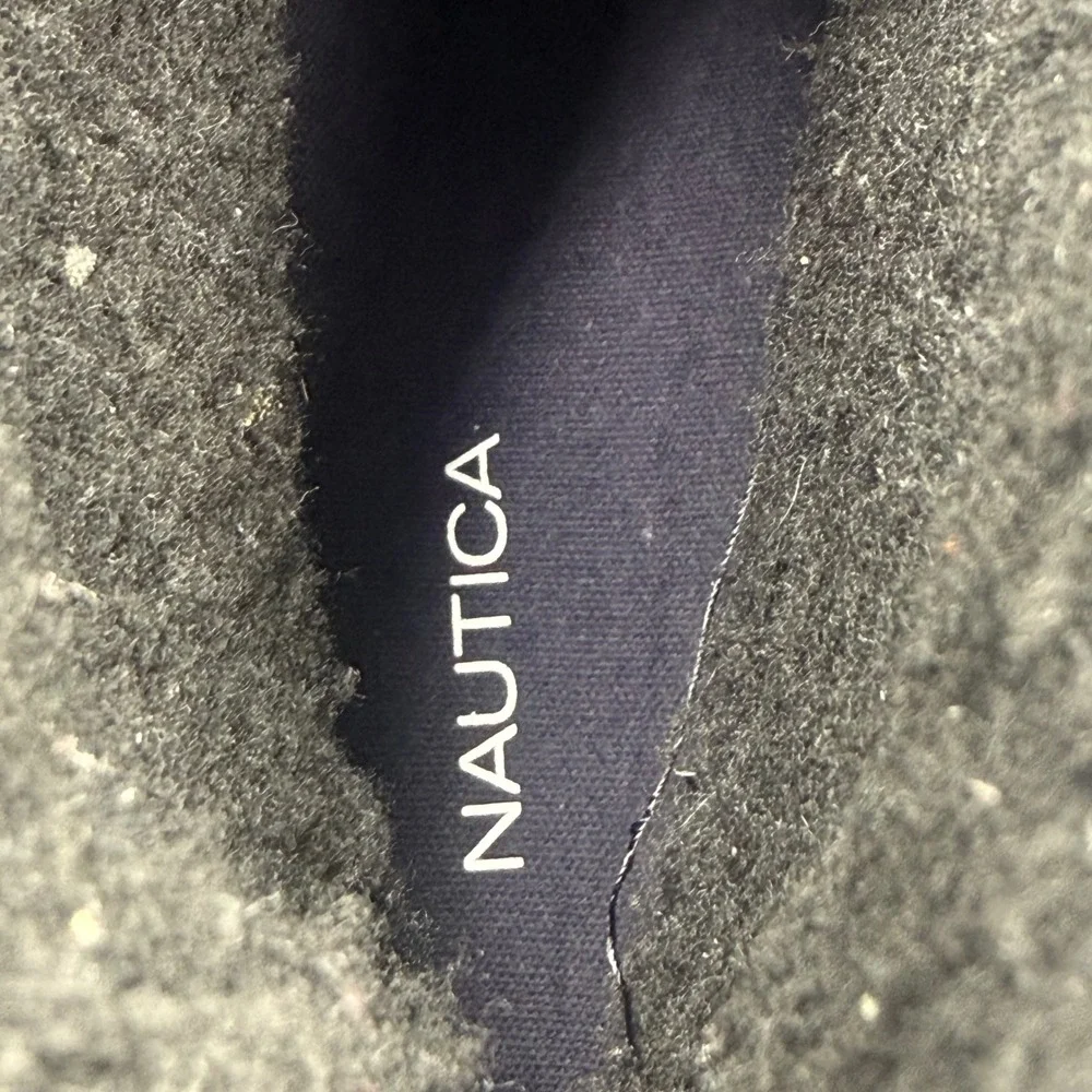 Nautica Lockview Men's Size 9 Duck Boots Faux Fur Lined Winter Black Womens 10.5